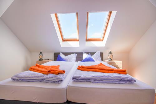 Borkum Ferienwohnung Hotel Windrose Ferienappartements - Seehund - Berg Hotel Windrose Seehund Schlafzimmer