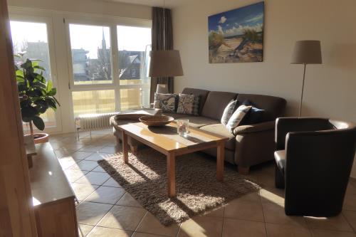 Borkum Ferienwohnung Möwennest II, Wohnung33 - Wohnraum