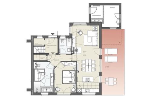 Borkum Ferienwohnung Scheukelanders - Wohnung 2