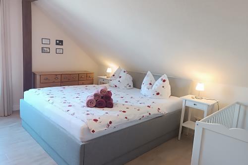 Borkum Ferienwohnung Villa Harmonie - Wohnung Jasmin - Schlafzimmer 2