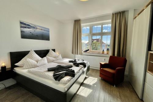 Borkum Ferienhaus Altes Offiziershaus - Wohnung 2 - schlafzimmer