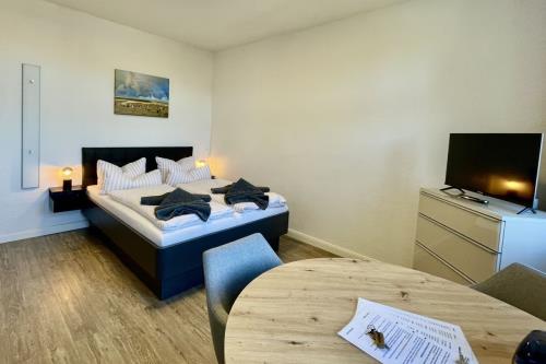 Borkum Ferienwohnung Altes Offiziershaus - Wohnung 3 - schlaf wohnraum