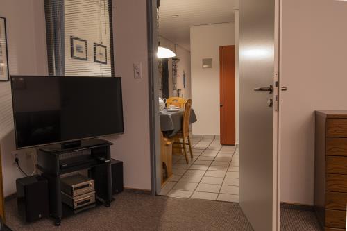 Borkum Ferienwohnung am Südstrand - Am Südstrand - Blick TV-Essraum