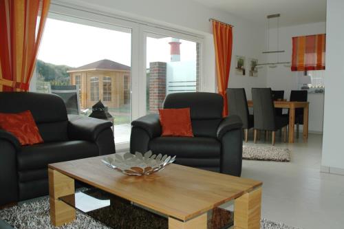 Borkum Ferienwohnung Borkumidyll - blick aus dem wohnzimmer