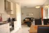 Borkum Ferienwohnung Borkumidyll - blick aus der kueche richtung wohnzimmer