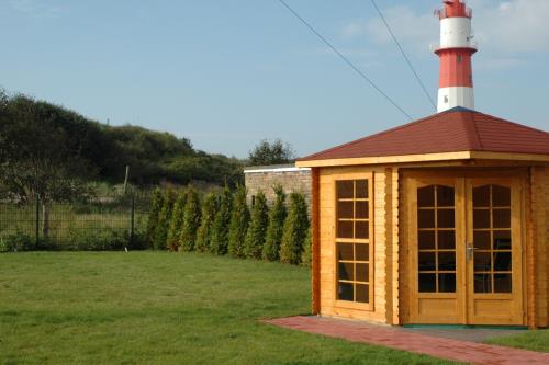 Borkum Ferienwohnung Borkumidyll - blick von der terrasse