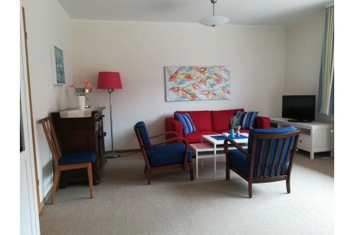 Borkum Ferienhaus Haus Bruno - Wohn-Schlafraum EG