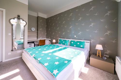 Borkum Ferienwohnung Kolibri - Schlafzimmer