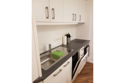 Borkum Ferienwohnung Rathausblick inkl. Saisonstrandkorb - Küche
