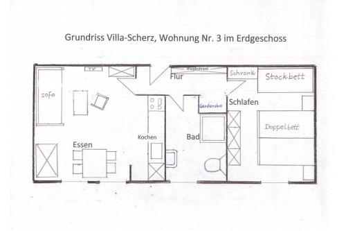 Borkum Ferienwohnung Villa Scherz