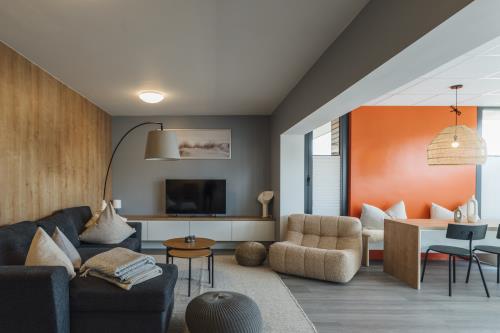 Borkum Ferienwohnungen Haus Deich 71 - Wohnung 7 - Wohnzimmer