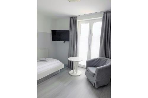 Borkum Hotel Haus Passat - Einzelzimmer Meerblick 14 OG - Ausstattung 1