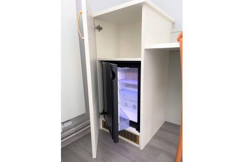 Borkum Hotel Haus Passat - Einzelzimmer Meerblick 14 OG - Kühlschrank