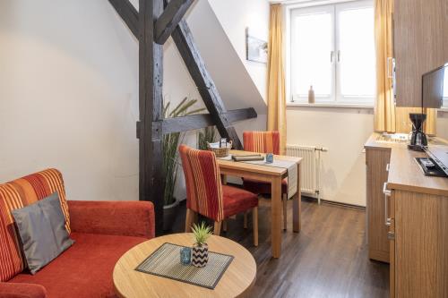 Langeoog Ferienwohnung Appartementhaus Alte Post - 25 - App 25 Küche Wohnbereich