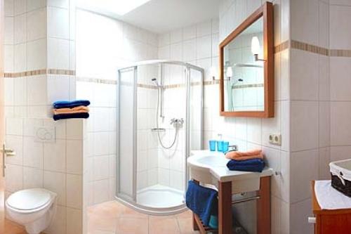 Langeoog Ferienwohnung De Veermaster - Duschbad