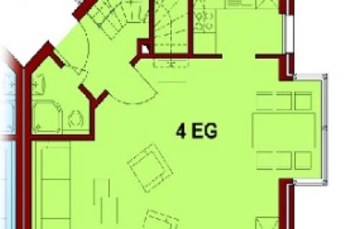 Langeoog Ferienwohnung De Veermaster - Grundriss