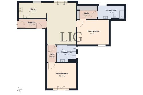 Langeoog Ferienhaus Friesengut LIG - Ferienwohnung Sandpiper - Ausstattung 23