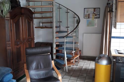 Langeoog Ferienwohnung Lütje Oog (links) - Nach oben