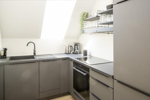 Langeoog Ferienwohnung Haus Dünenlust - Dünenquartier - Küchenzeile