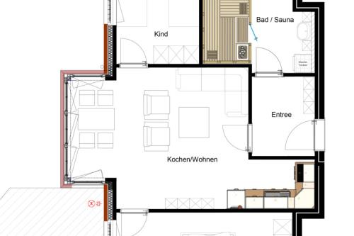Langeoog Ferienwohnung Haus Dünenlust - Heringsmöwe - Grundriss