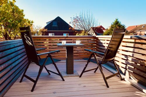 Langeoog Ferienwohnung Haus Kalmar - Wohnung Flinthörn - Balkon Wohnung Flinthörn