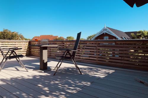 Langeoog Ferienwohnung Haus Kalmar - Wohnung Melkhörn - Melkhörn - großer Südbalkon