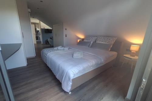 Langeoog Ferienwohnung Haus Kalmar - Wohnung Melkhörn - Wohnung Melkhörn - großes Boxspringbett