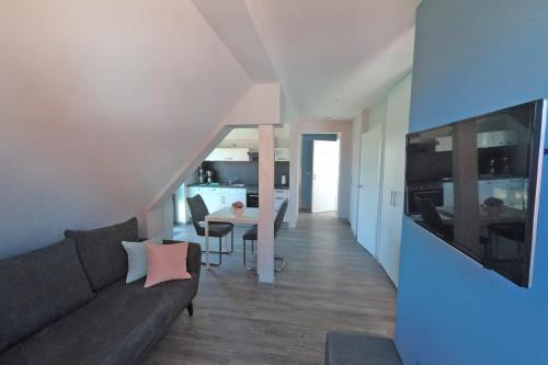 Langeoog Ferienwohnung Haus Kalmar - Wohnung Osterhook - Osterhook Wohn- / Küchenbereich