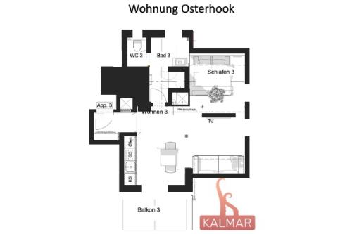 Langeoog Ferienwohnung Haus Kalmar - Wohnung Osterhook - Wohnung Osterhook