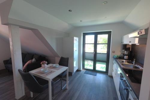 Langeoog Ferienwohnung Haus Kalmar - Wohnung Osterhook - Osterhook vollausgestattete Küche