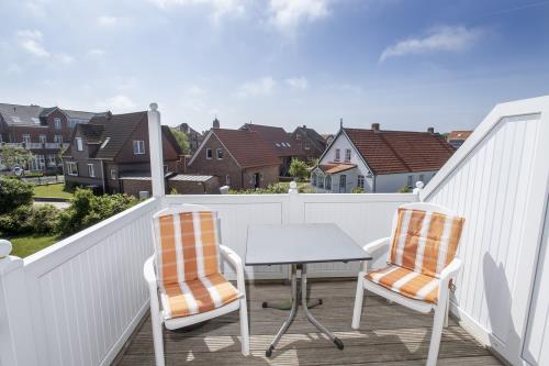Langeoog Ferienwohnung Haus Kettelhack - K A - Balkon