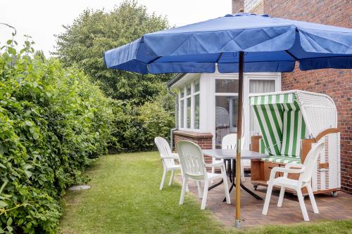Langeoog Ferienwohnung Haus Uhlenkamp / Birkeneck - B1 - Birkeneck Terrasse DFF9840