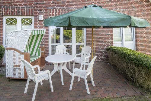Langeoog Ferienwohnung Haus Uhlenkamp - U 11 - Uhlenkamp Terrasse