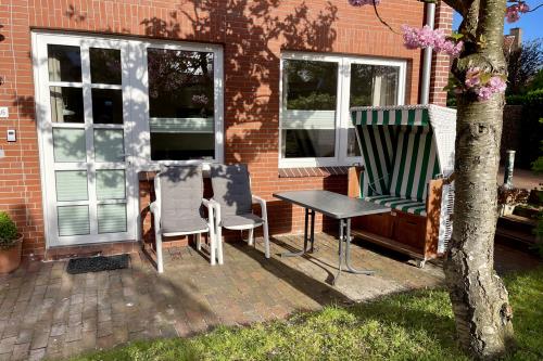 Langeoog Ferienwohnung Haus Uhlenkamp / Birkeneck - U 6 - U5Terrasse