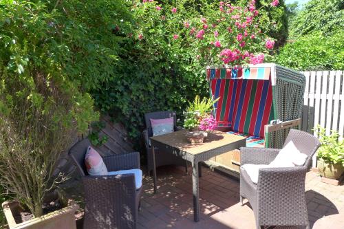 Langeoog Ferienwohnung Haus Wilken - Terrasse