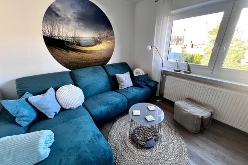 Langeoog Ferienwohnung Haus Wilken - Steuerbord - Große Sofaecke