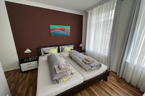 Langeoog Ferienwohnung Haus Apollonia - Wohnung 8 - Schlafen W 8 mit Doppel- und Einzelbett