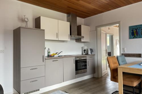 Langeoog Ferienwohnung Haus Dünenrose-Sanddornweg - Dünenrose2 - Neue Küche 2024