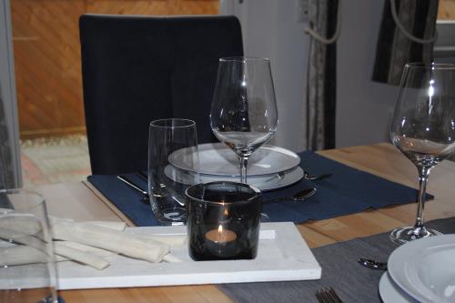 Langeoog Ferienwohnung Haus Dünenrose-Sanddornweg - Dünenrose2 - Schönes Geschirr