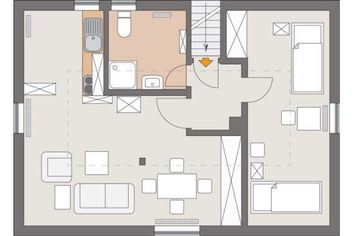 Langeoog Ferienwohnung Haus Fresena - No. 3 - Wohnung No. 3