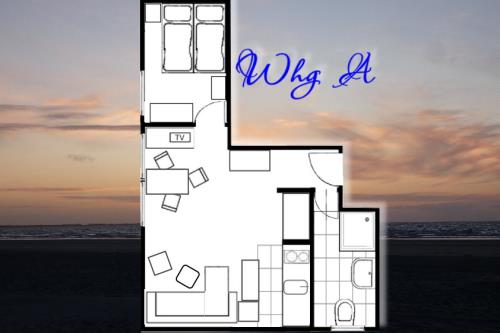 Langeoog Ferienwohnung Haus Klotz - A - Grundriss