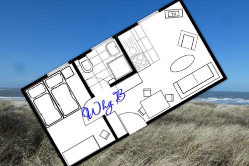 Langeoog Ferienwohnung Haus Klotz - B - Grundriss