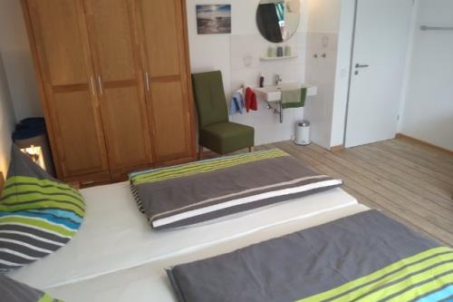 Langeoog Ferienwohnung Im Hasenwinkel - Kiebitznest - Kiebitznest Schlafzimmer
