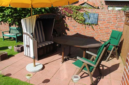 Langeoog Ferienwohnung Im Hasenwinkel - Mümmelm. - Gartennutzung mit Terrasse