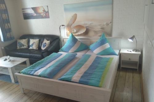 Langeoog Ferienwohnung Im Hasenwinkel - Muschel - Muschel Schlafzimmer