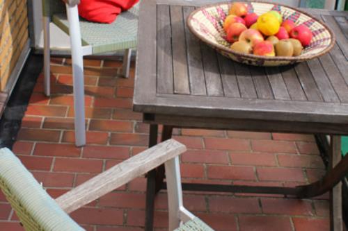 Langeoog Ferienwohnung Im Hasenwinkel - Seepferdchen - Seepferdchen Balkon