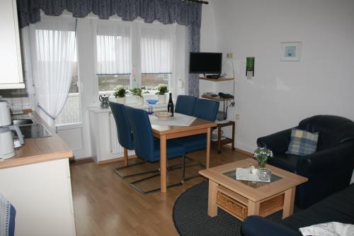 Langeoog Ferienwohnung Inselhaus Ute - Lobelie - Wohnraum