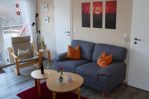 Langeoog Ferienwohnung Kajüte No. 8 - Polderweg - Kajüte No8 - Wohnzimmer