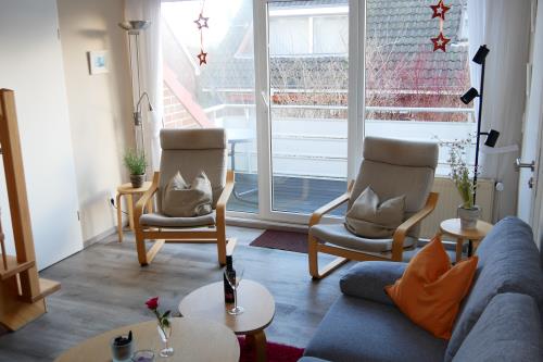 Langeoog Ferienwohnung Kajüte No. 8 - Polderweg - Kajüte No8 - Wohnzimmer