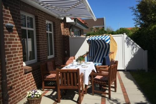 Langeoog Ferienhaus Karkpolder Residenz Haus 3 - Garten des Ferienhauses